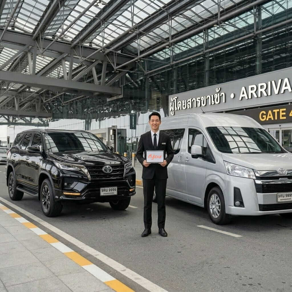 Bangkok Suvarnabhumi International Airport Pickup in Private Car - BKK