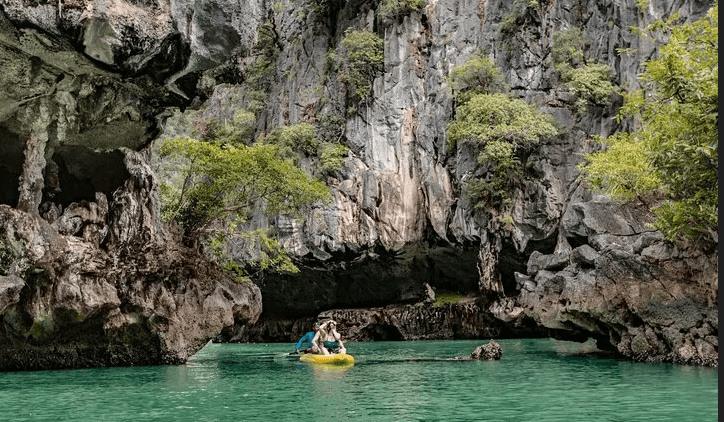 Cave kayaking